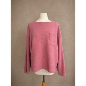 A NEW DAY top Sz M mauve dusty rose oversized blouse casual